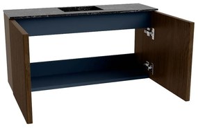 Mondiaz Joya DLux 80cm toiletmeubel walnut met wastafel faye midden 1 kraangat lava