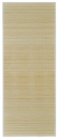 vidaXL Rechthoekige bamboe mat 80 x 200 cm (Neutraal)