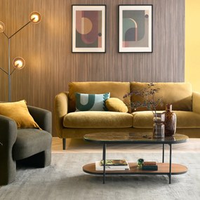 Vaas in smoked glas H22cm, Sinao