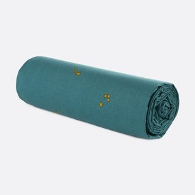 Hoeslaken voor kinderen, 30% gerecycled gewassen katoen, 25 cm kap, raketprint, EGOR