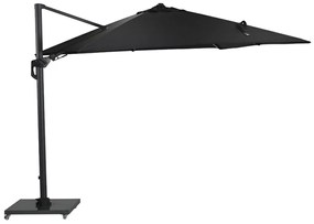 Garden Impressions Hawaii Lumen LED zweefparasol 300x300 -donker grijs - zwart