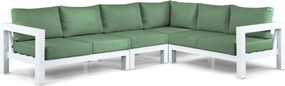 Hoek loungeset 6 personen Aluminium Wit  Lifestyle Garden Furniture Luca