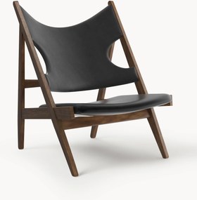 Leren loungefauteuil Knitting