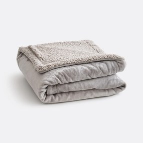 Plaid in fleece en sherpa, Maxine