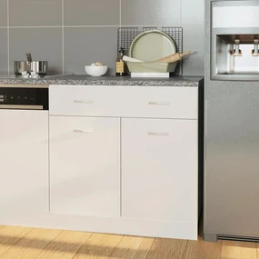 vidaXL Aanrechtblad 80x60x2,8 cm spaanplaat grijs met graniettextuur