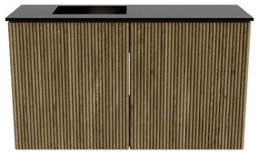 Mondiaz Joya 70cm toiletmeubel dusk met wastafel faye links zonder kraangat urban