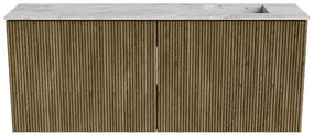 Mondiaz Joya DLux 100cm toiletmeubel dusk met wastafel faye rechts 1 kraangat glace