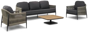 Stoel en Bank Loungeset 5 personen Rope Taupe  Coco Lucia/Ralph