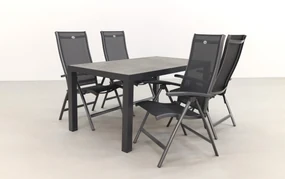 Hartman Salvatore/President 160 cm. verstelbare tuinset - 5-delig