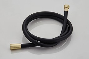 Saniclear Brass Curved Pro inbouw regendouche rond met 20cm hoofddouche en plafondarm geborsteld messing - mat goud