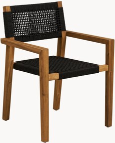 Tuinstoelen Anzio van acaciahout met armleuningen, 2-delig