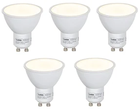 Set van 5 GU10 LED lamp met schemerschakelaar / dag-nacht sensor met bewegingsmelder schemersensor 5W 380 lm 3000K