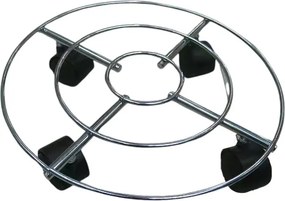Bloempothouder op wielen - Diameter 31 cm