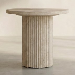 Hoge Salontafel Met Ribbels - 50 X 50cm.