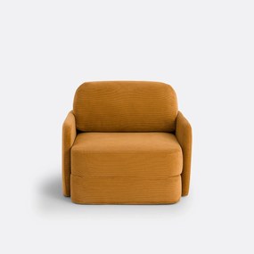 Omvormbare fauteuil in fluweel, Haley