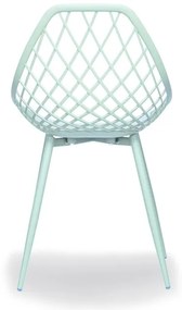 CHICO stoel mint - modern, opengewerkt, voor de keuken / tuin / café