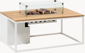 Outdoor salontafel Cosiloft met vuurkorf & teakhouten tafelblad