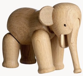 Handgemaakt decoratief object Elephant van eikenhout