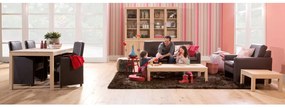 Goossens Eetkamerstoel Rivas zwart kunstleer verstelbaar met armleuning en met wielen, modern design