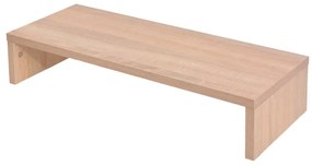 vidaXL Tv-/monitorstandaard 60x23,5x12 cm spaanplaat beige
