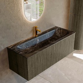 Mondiaz Kurve-dlux 120cm badmeubel shadow met 1 lade en wastafel big large midden 1 kraangat lava
