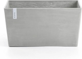 Ecopots bloempot Paris 80 - Rechthoekig - White Grey - 80,3 x 38 x H40,5 cm
