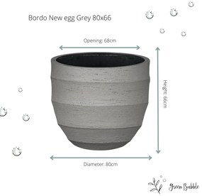 Pot Bordo New Egg Grey