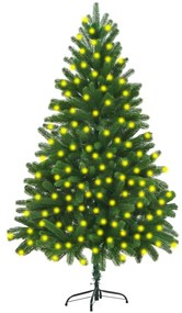 vidaXL Kunstkerstboom met LED's 210 cm groen