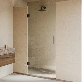 Saniclear Modern scharnieren + handvat voor douchedeur verouderd messing