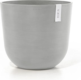 Ecopots bloempot Oslo 45 + waterreservoir - Rond - White Grey - Diameter 45 x H39,4 cm