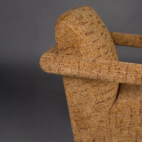 Dutchbone Kent Grof Geweven Fauteuil Ochre