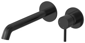 Hotbath Buddy inbouw wastafelkraan 22cm geborsteld zwart PVD