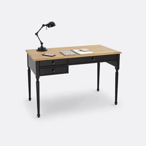Massief grenen en MDF bureau