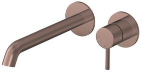 Hotbath Buddy inbouw wastafelkraan 22cm geborsteld koper PVD