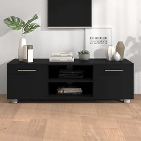 vidaXL Tv-meubel 110x40x35 cm bewerkt hout zwart