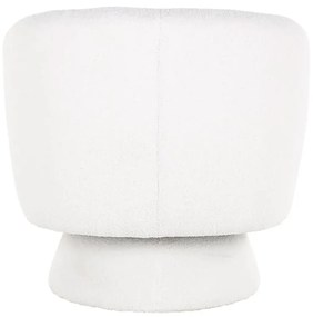 Richmond Interiors Senna Draaibare Fauteuil Witte Teddy Stof