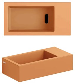 Clou Flush 3 fontein 36x18cm zonder kraangat rechts mat it zand ker CL/03.36031