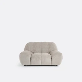 XL fauteuil, dik fluweel, Nuria