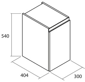 Muebles Mam badmeubel 120cm links antraciet met wastafel solid surface zonder kraangat