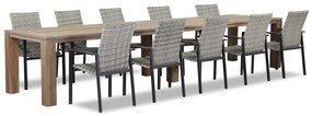 Tuinset 10 personen 400 cm Wicker Grijs Lifestyle Garden Furniture Upton/Brighton