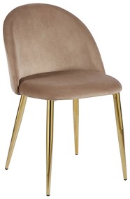 Vint fluwelen Gouden Stoel