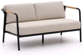 + 10% kassakorting | Loungebank Tuin Apple Bee | Aluminium | 2 personen | Tuinbank Zwart | 136cm | Incl. kussens | Kees Smit Tuinmeubelen