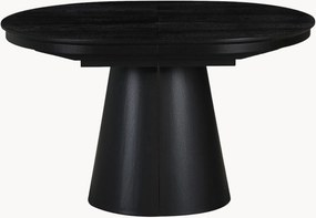 Ovale uitschuifbare eettafel Glomma van hout, 150 - 250 x 100 cm