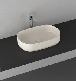Isvea Infinity Oval waskom 55x36cm mat ivoor