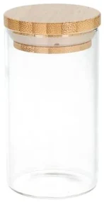 Kruidenpotje rond, hittebestendig glas, bamboe dop120 ml