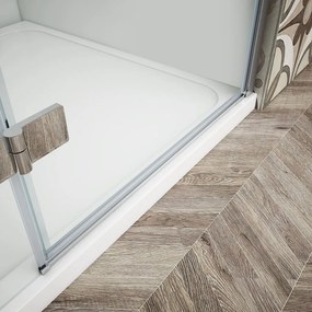 Gelco Trinity kwartronde douchecabine 90x90cm rechts mat glas chroom