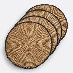 Set van 4 placemats in papier, Solia