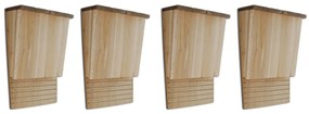 vidaXL Vleermuizenkasten 4 st 22x12x34 cm hout