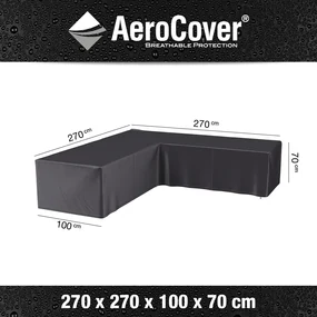 Loungesethoes 270x270x100xH70 cm L vorm– AeroCover