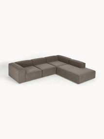 Bouclé modulaire hoekbank Lennon (4-zits)